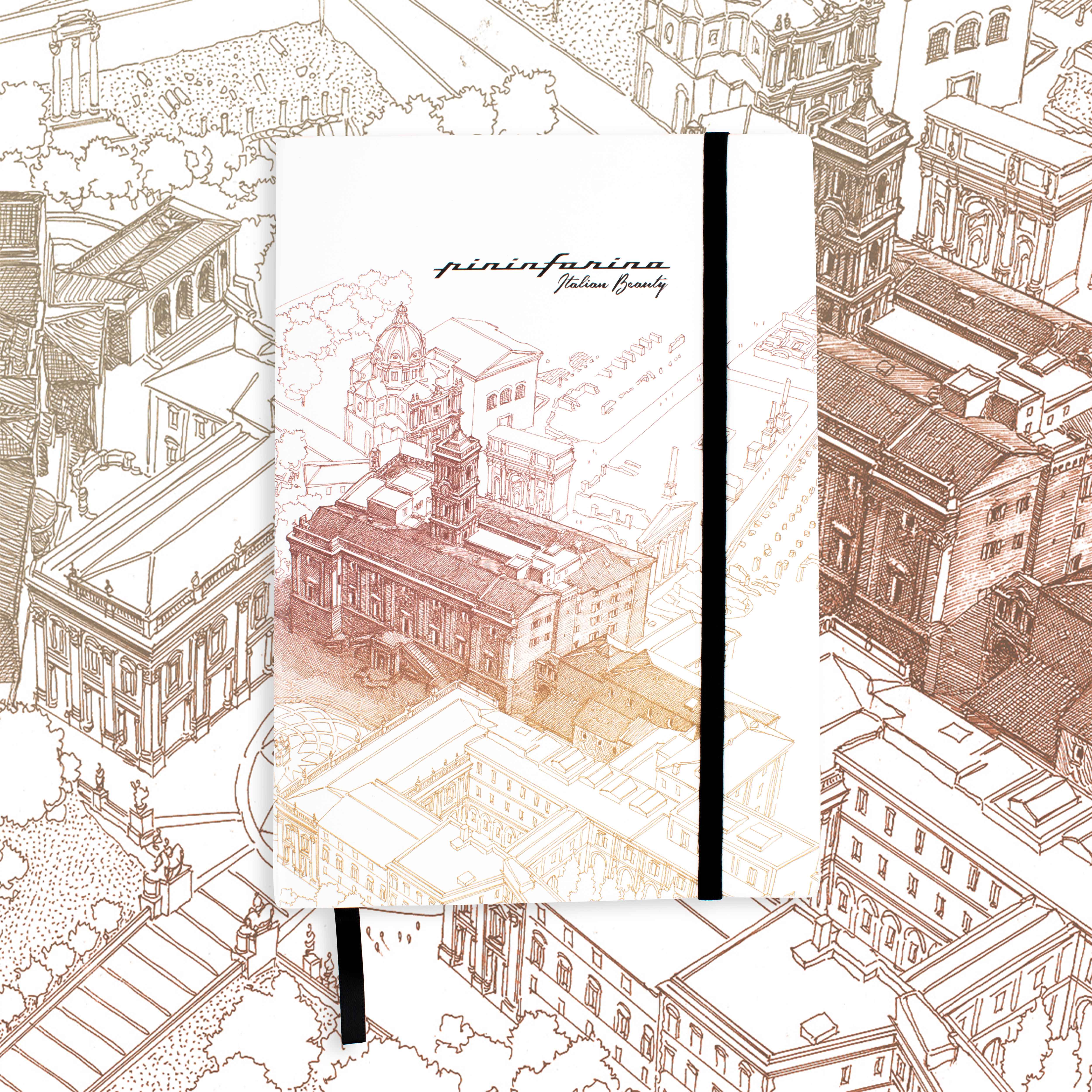 Тетрадь Pininfarina Stone Paper ITALIAN BEAUTY ROMA 14х21см каменная бумага, 64 листа, линованная-1