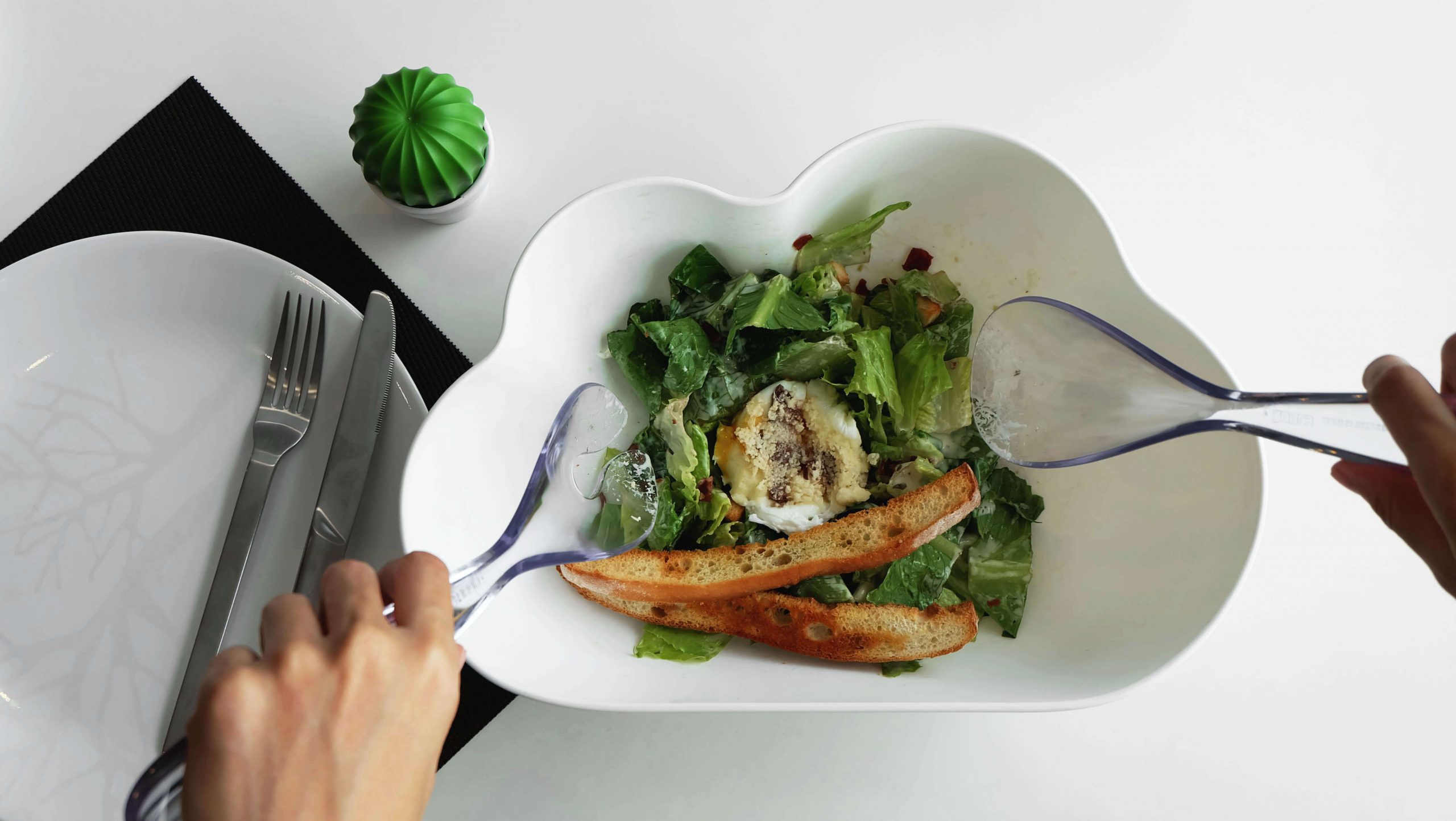 МИСКА ДЛЯ САЛАТА CLOUD, Белый жемчуг-4