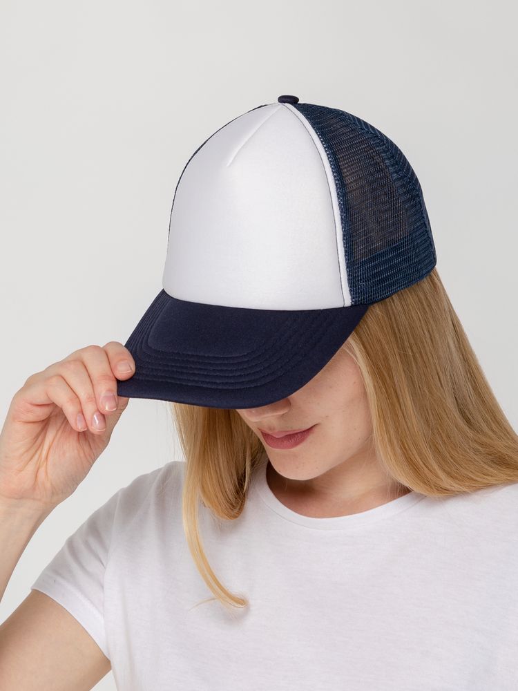 Бейсболка Sunbreaker, темно-синяя с белым-2