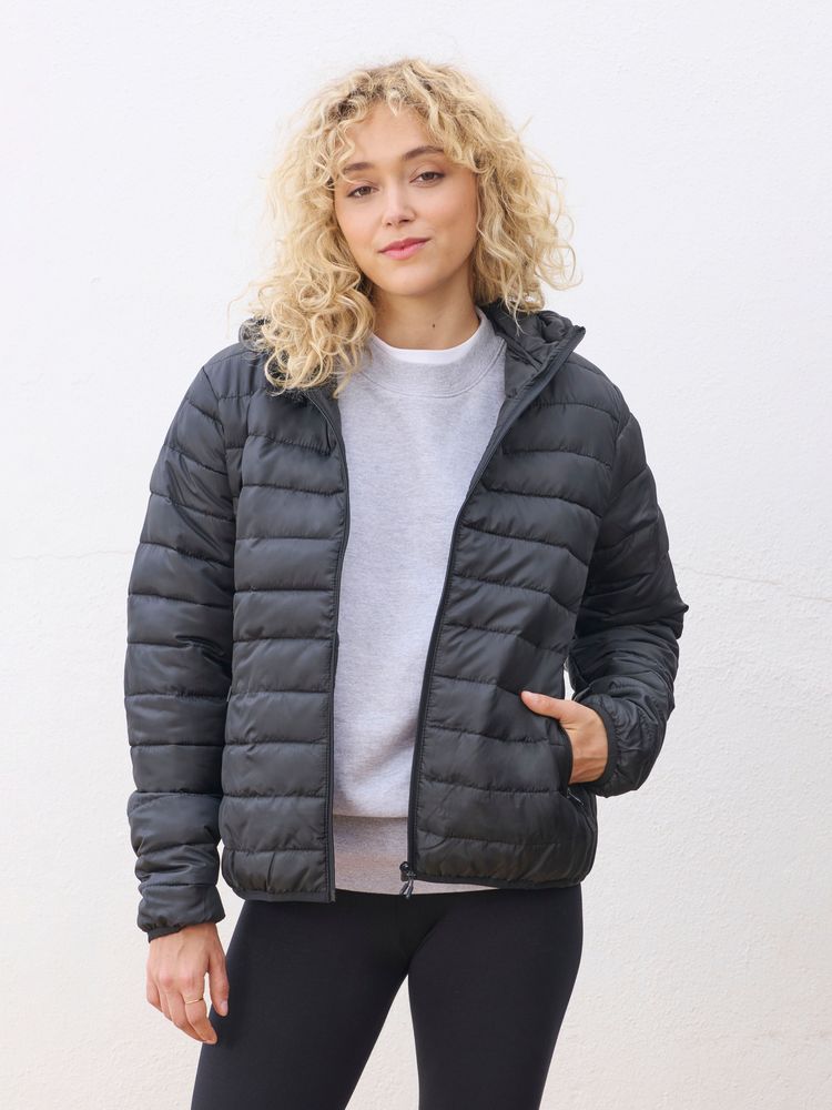 Куртка с капюшоном женская Stream Women, темно-синяя-4