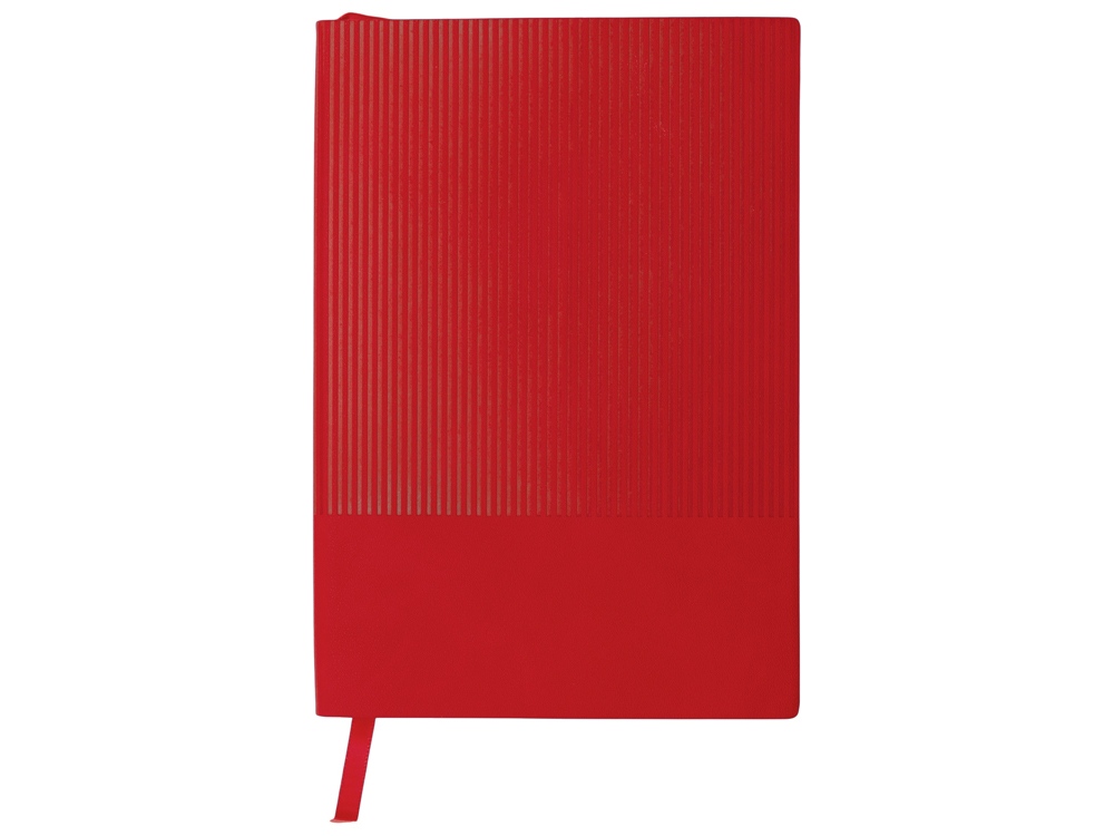 Набор блокнот в гибкой обложке А5 и металлическая шариковая ручка Nabokov, красный-3