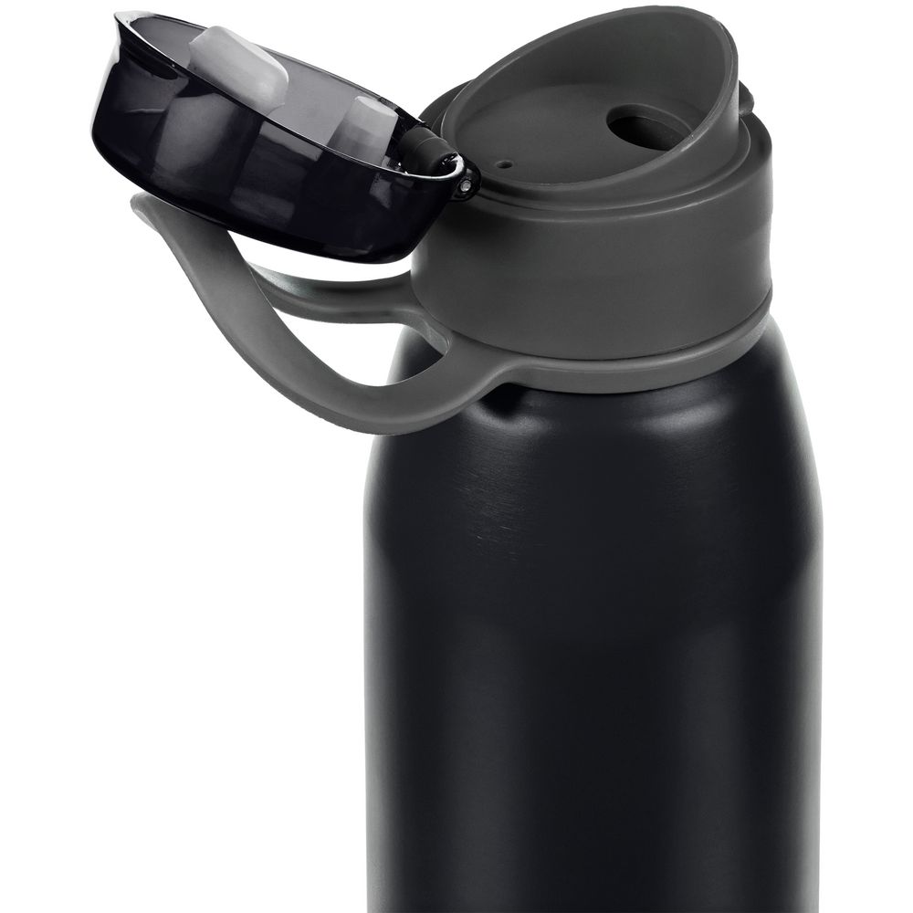 Бутылка для воды Billy Gym, матовая черная-1