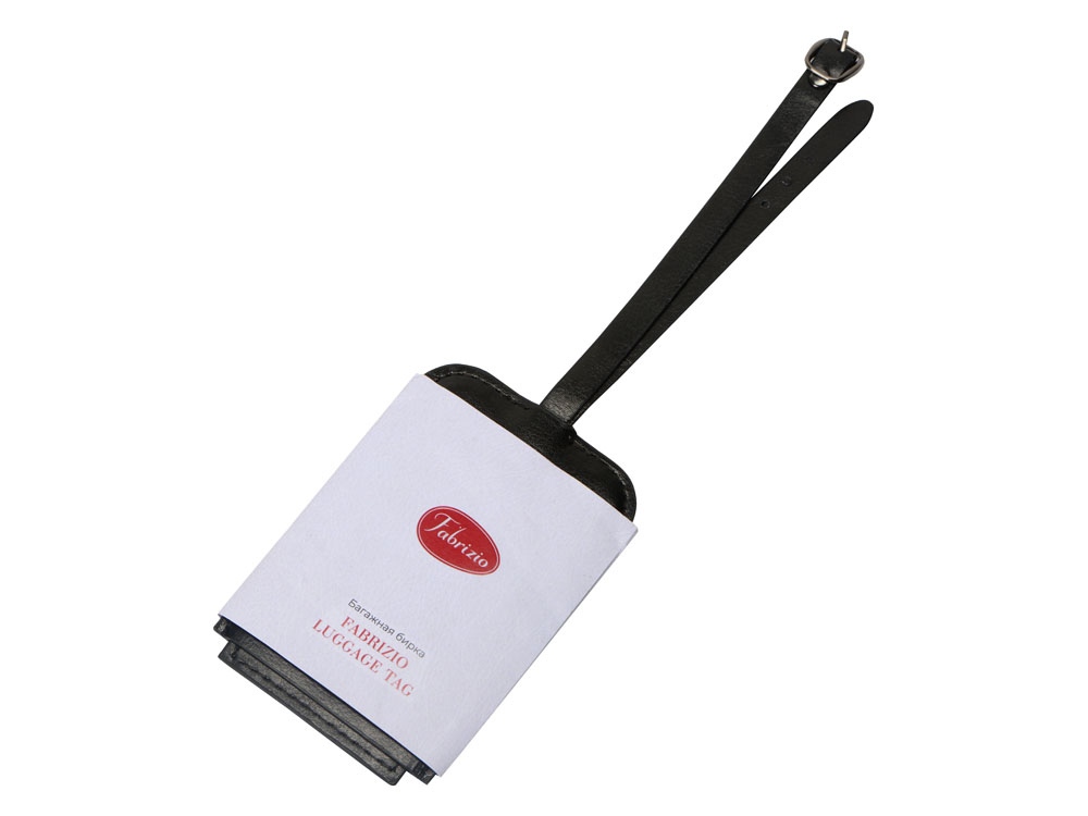 Багажная бирка из PU Fabrizio, черный-5