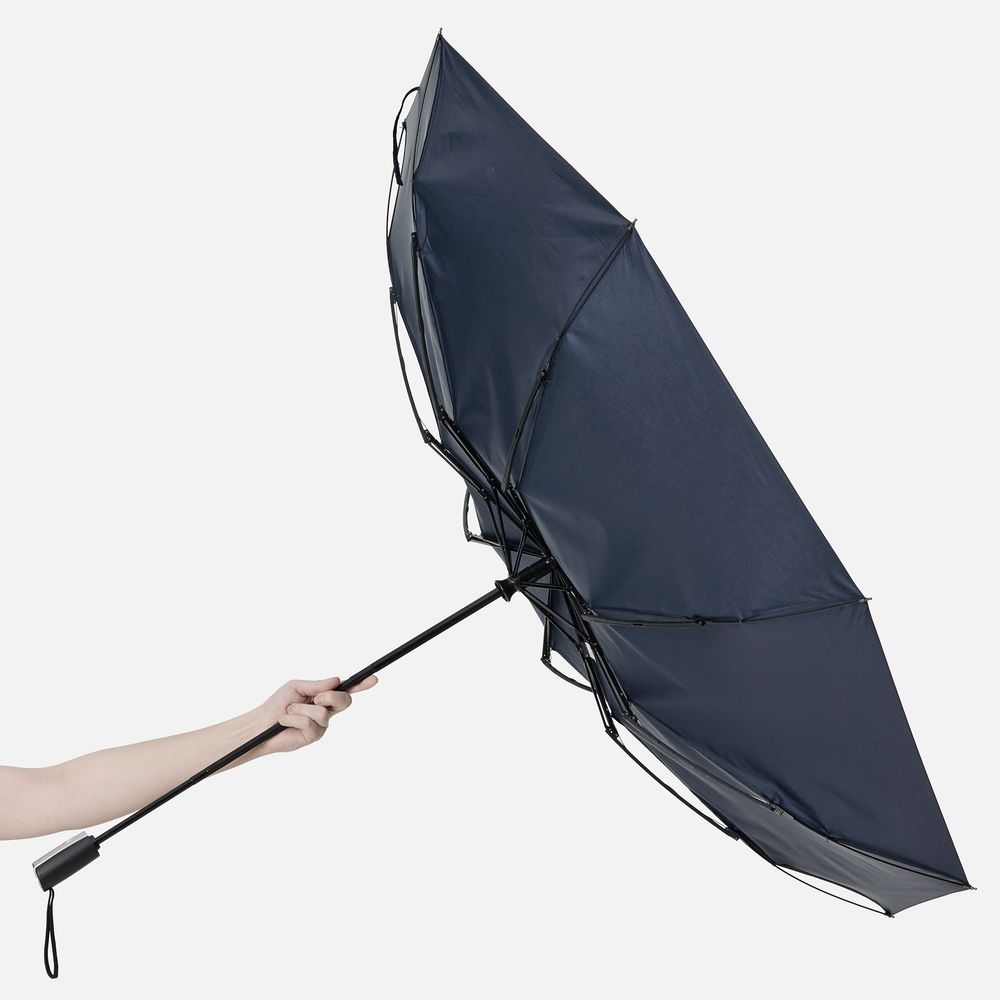 Зонт складной Fiber, темно-синий-3