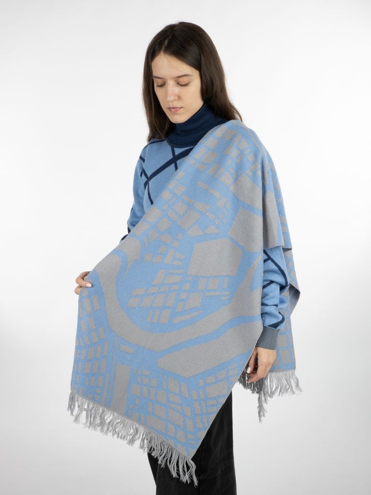 Палантин с бахромой на заказ Rinn Fint, полушерсть-3