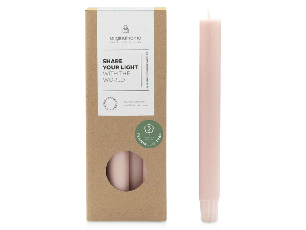 Originalhome столовая свеча, набор 10 шт. - Light pink-0