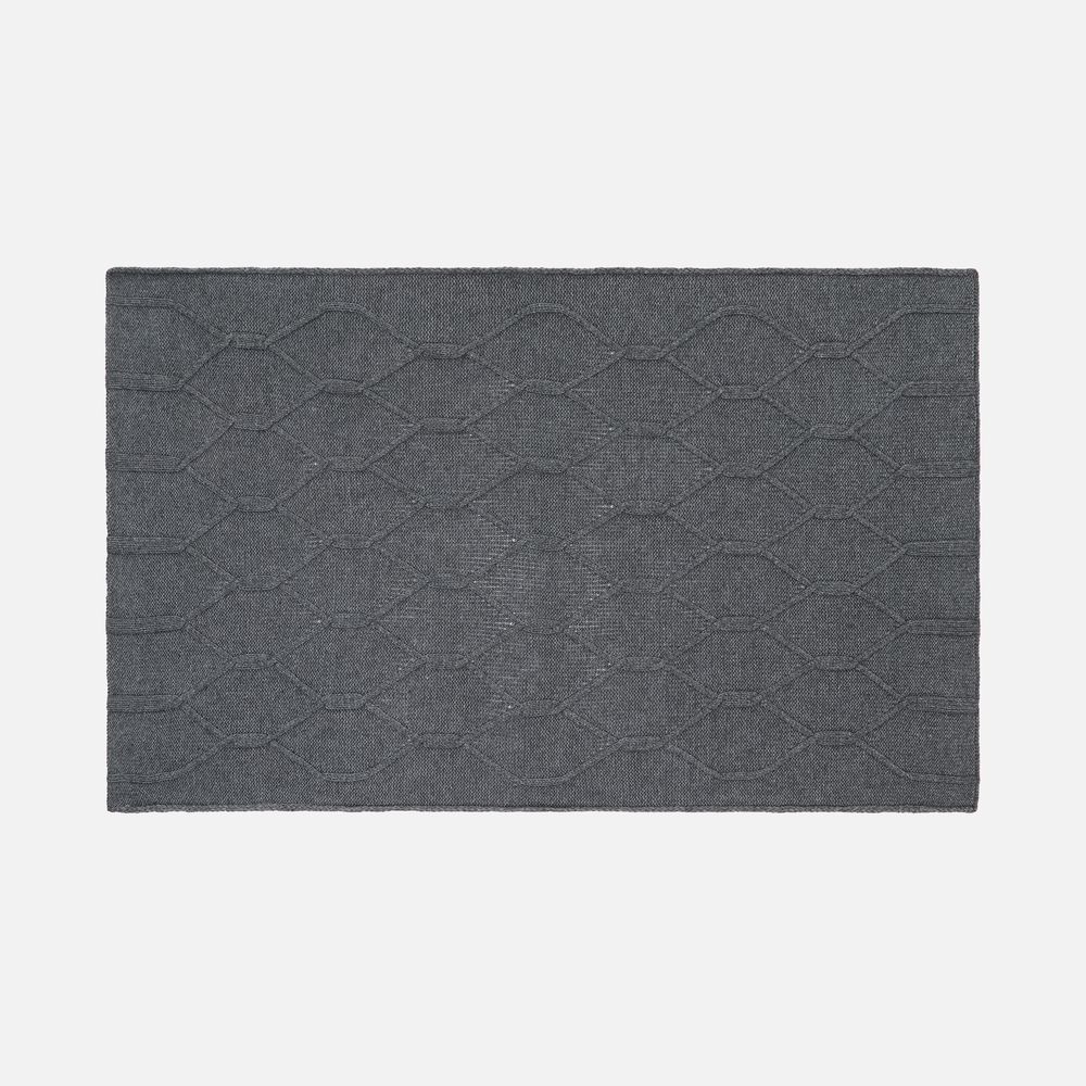 Плед Curve Verve, серый меланж (маренго)-2