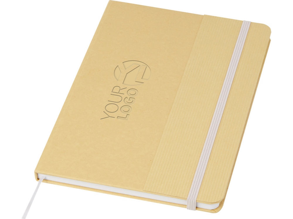 Nelida блокнот формата А5 в твердой обложке из переработанного картона - Лиловый-3