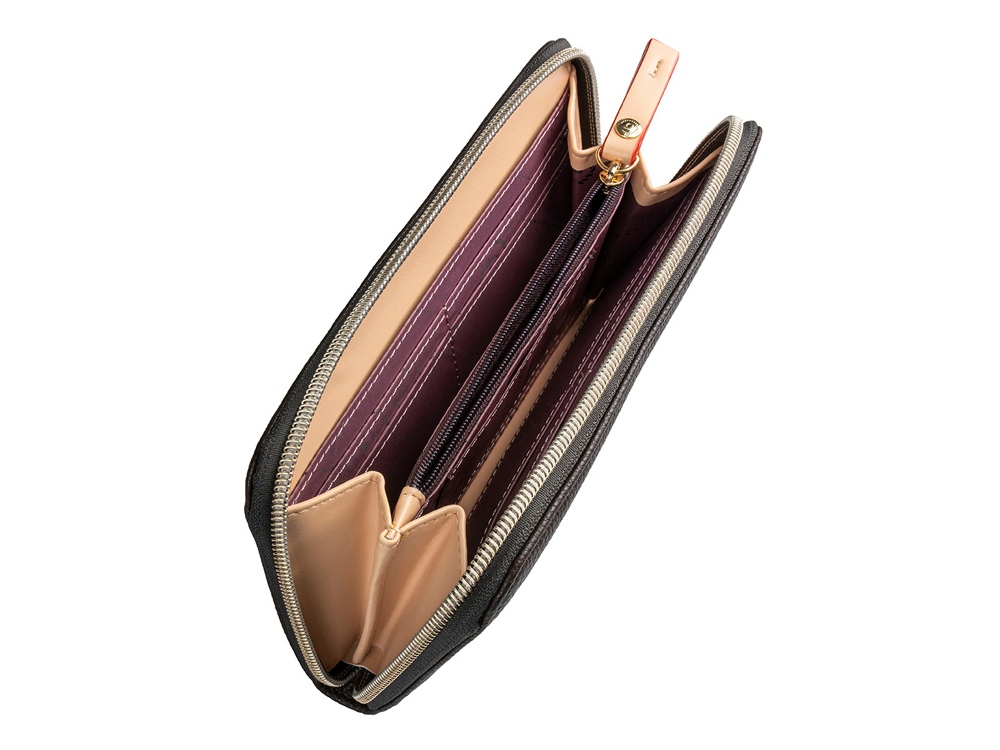 Кошелёк женский BUGATTI Ella, тёмно-коричневый, полиуретан, 19х2х10 см-2