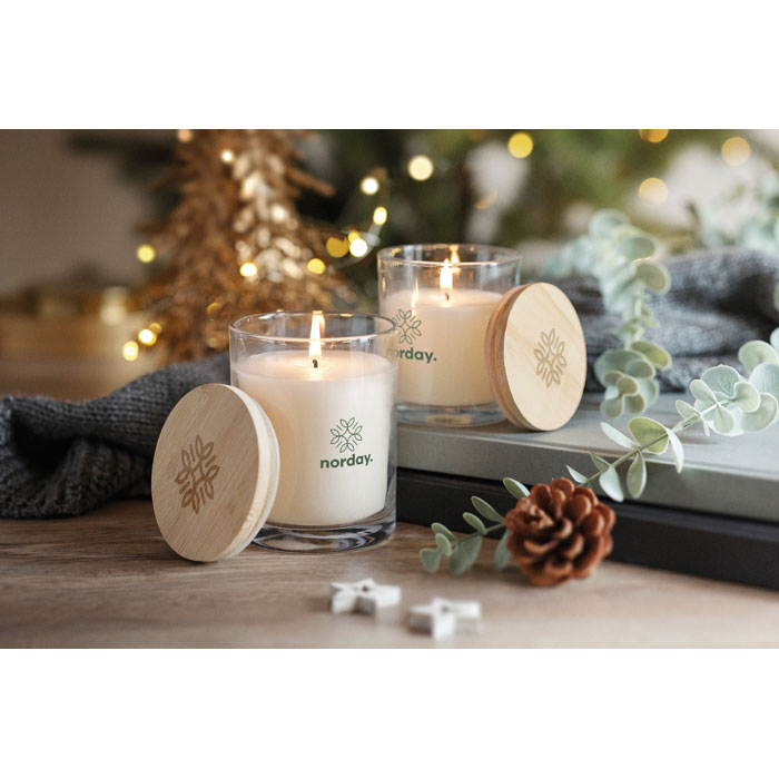 Свеча с ароматом ванили, прозрачный-1