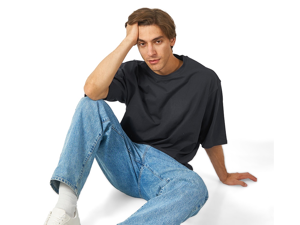 Футболка Berlin к/р оверсайз, 100% хлопок, 180гр, темно-серый-3