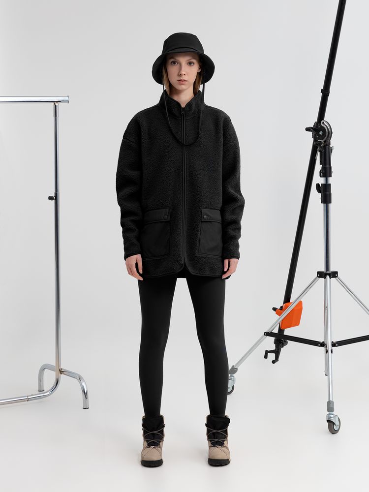 Куртка унисекс Oblako, черная-5