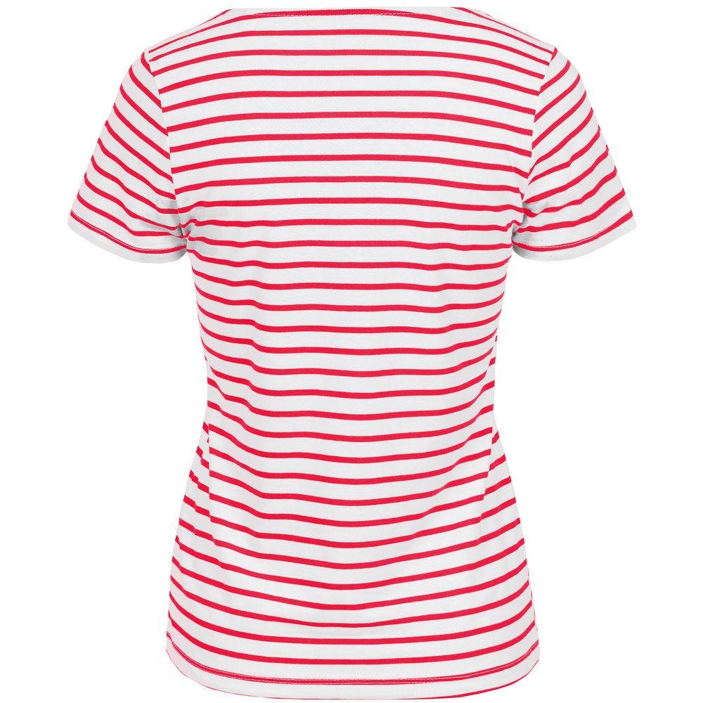 Футболка женская Grand Granat New, белая с красным-2