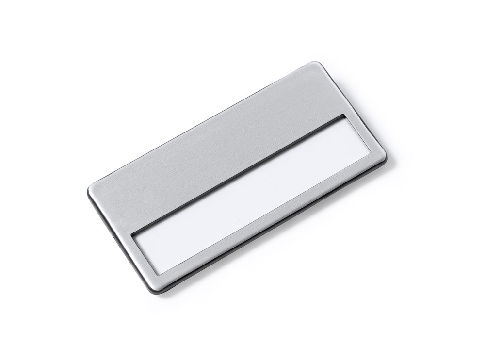 Значок GANDA для бейджа, серебристый-0