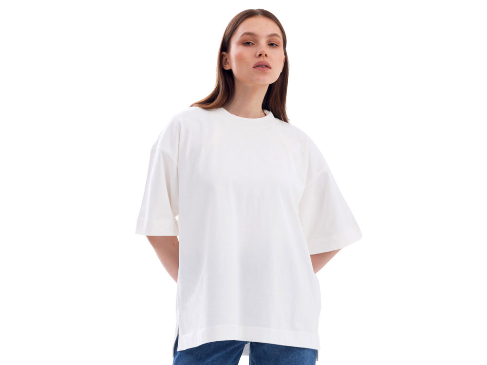 Футболка оверсайз Beta.01 унисекс, молочный-1