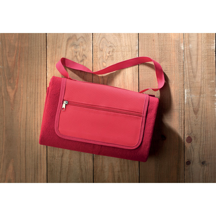 Плед, красный-5