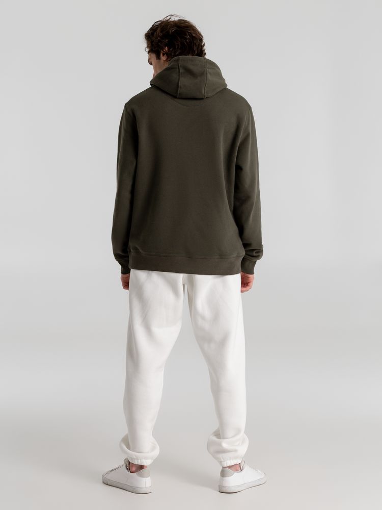 Толстовка с капюшоном унисекс King, хаки-3