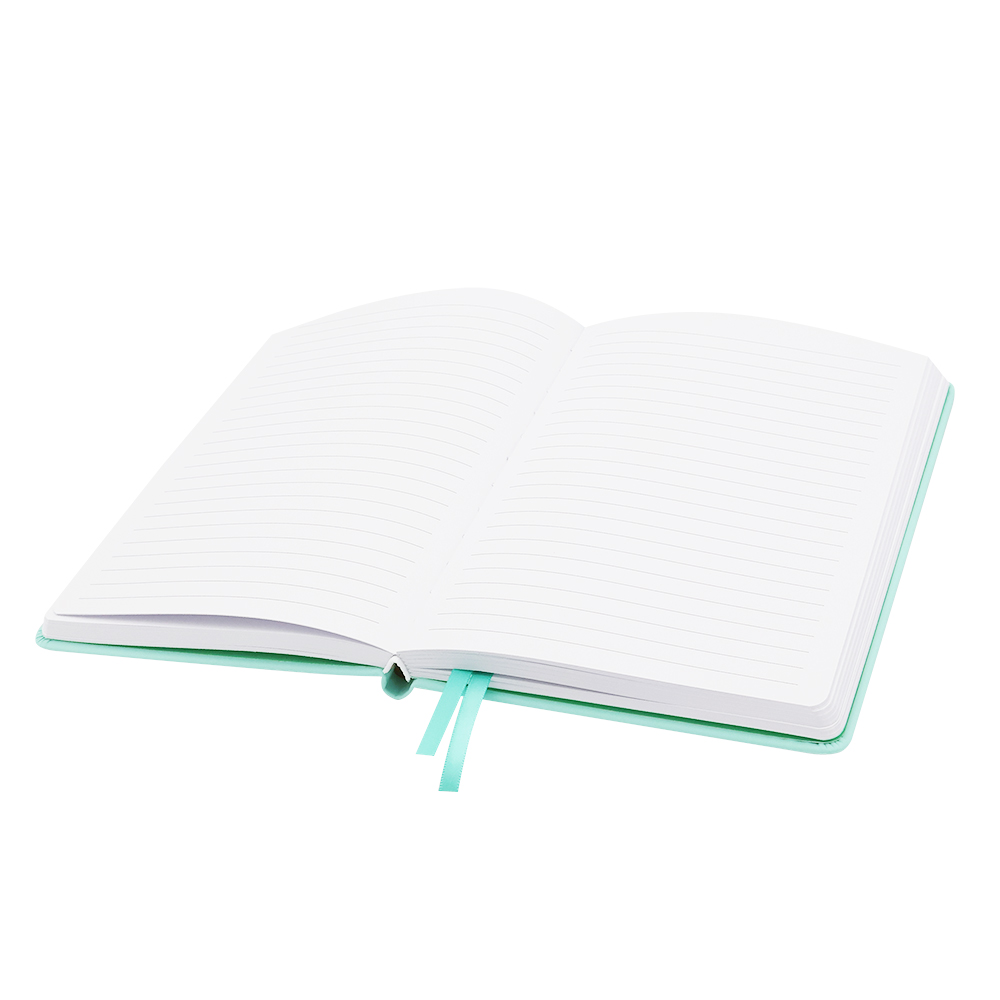 Блокнот A5 Veles в твёрдом переплёте, Бирюзовый-2