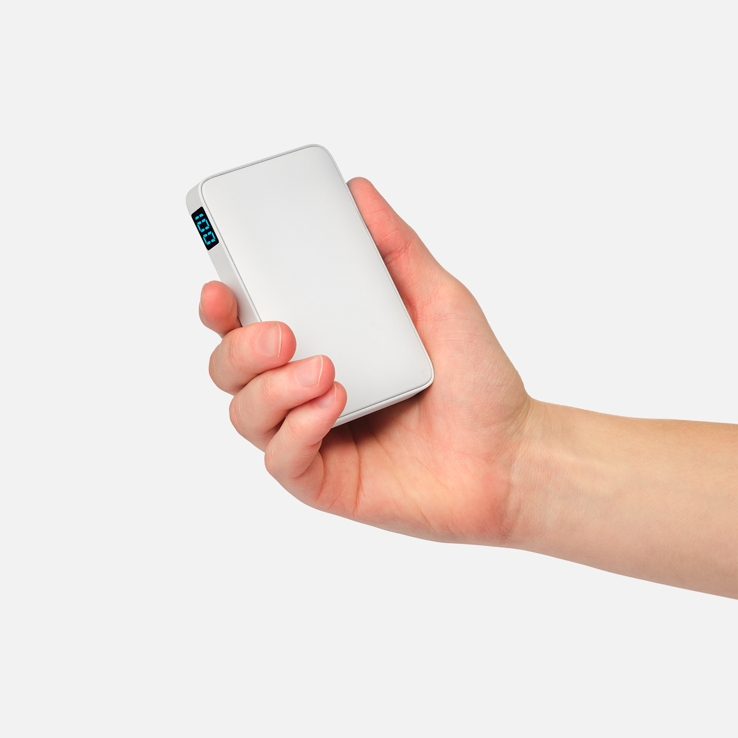 Внешний аккумулятор с подсветкой Анкор (Ancor) 5000 mAh, белый-6