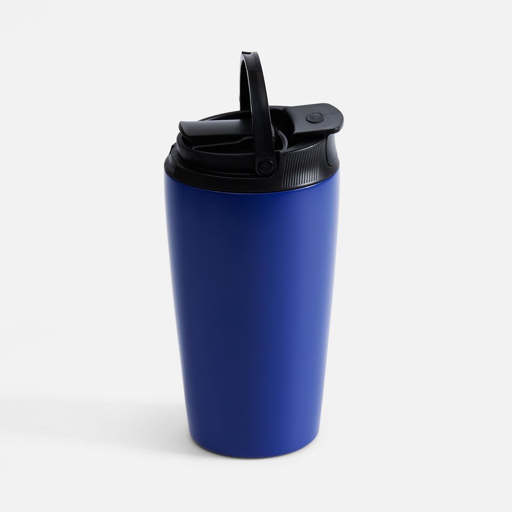 Термостакан с двумя поильниками Duetta, синий-2