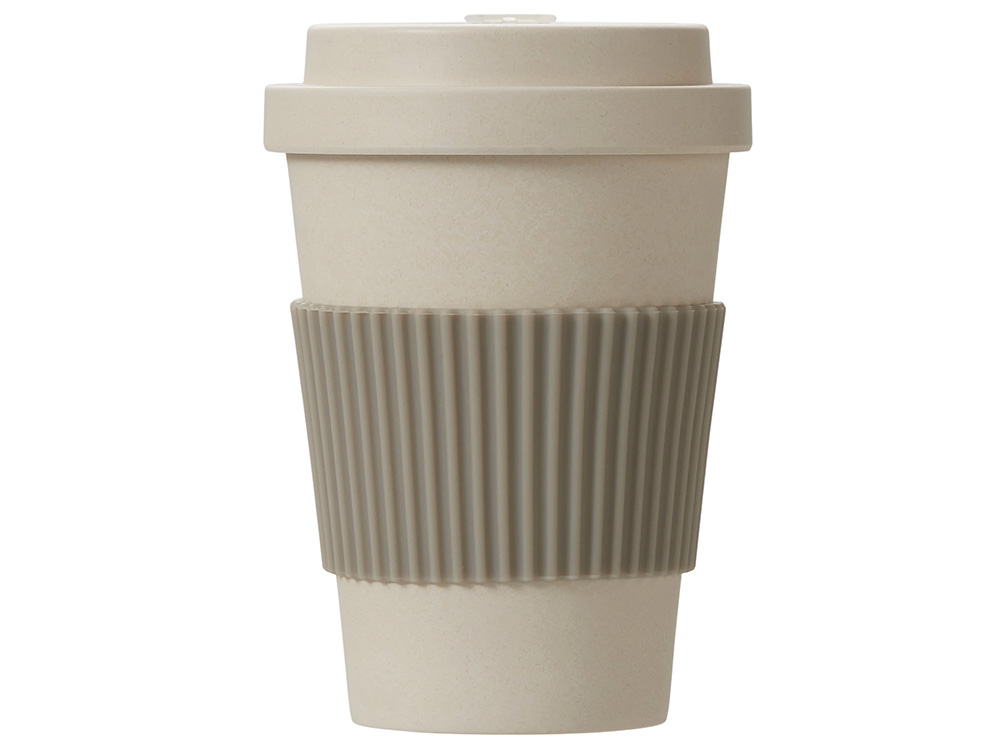 Термокружка Muffin из натуральных волокон, бежевый-3