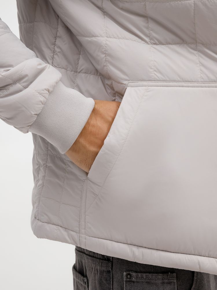 Куртка унисекс Warmbridge, светло-серая-5