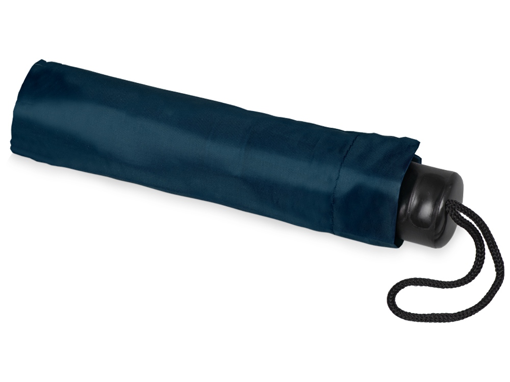 Зонт складной Columbus, механический, 3 сложения, с чехлом, темно-синий-3