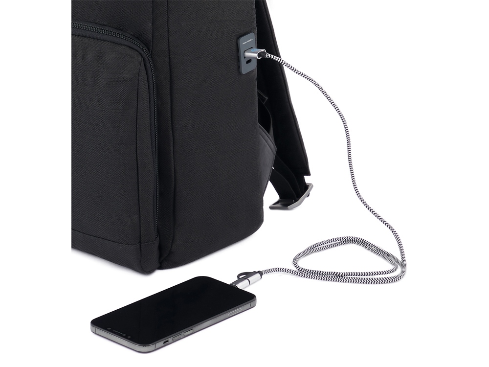 Рюкзак с отделением для ноутбука, Piquadro BRE, Черный-2