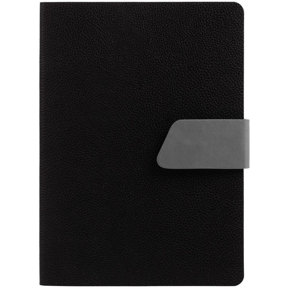 Ежедневник Boom, недатированный, черный с серым-1