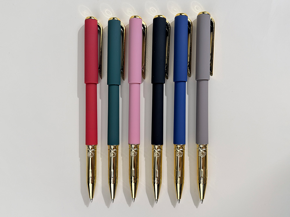 Ручка пластиковая шариковая Parliament, 0,7 мм, синие чернила, зеленый/золотистый-6