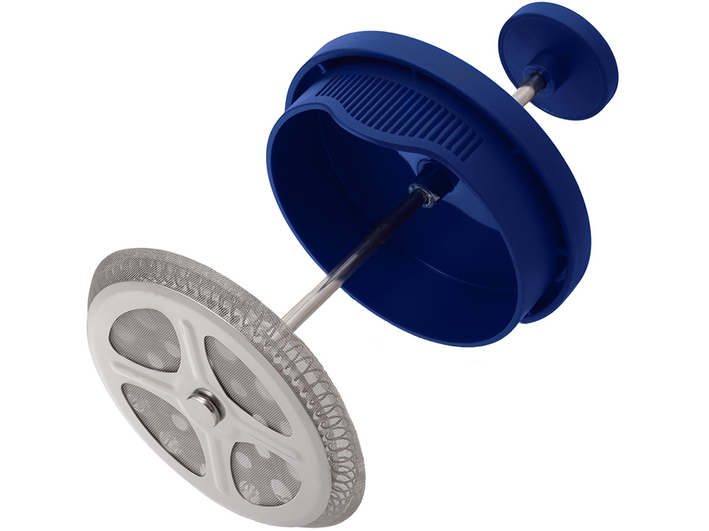 Пластиковый френч-пресс Intense, 600мл, темно-синий-3