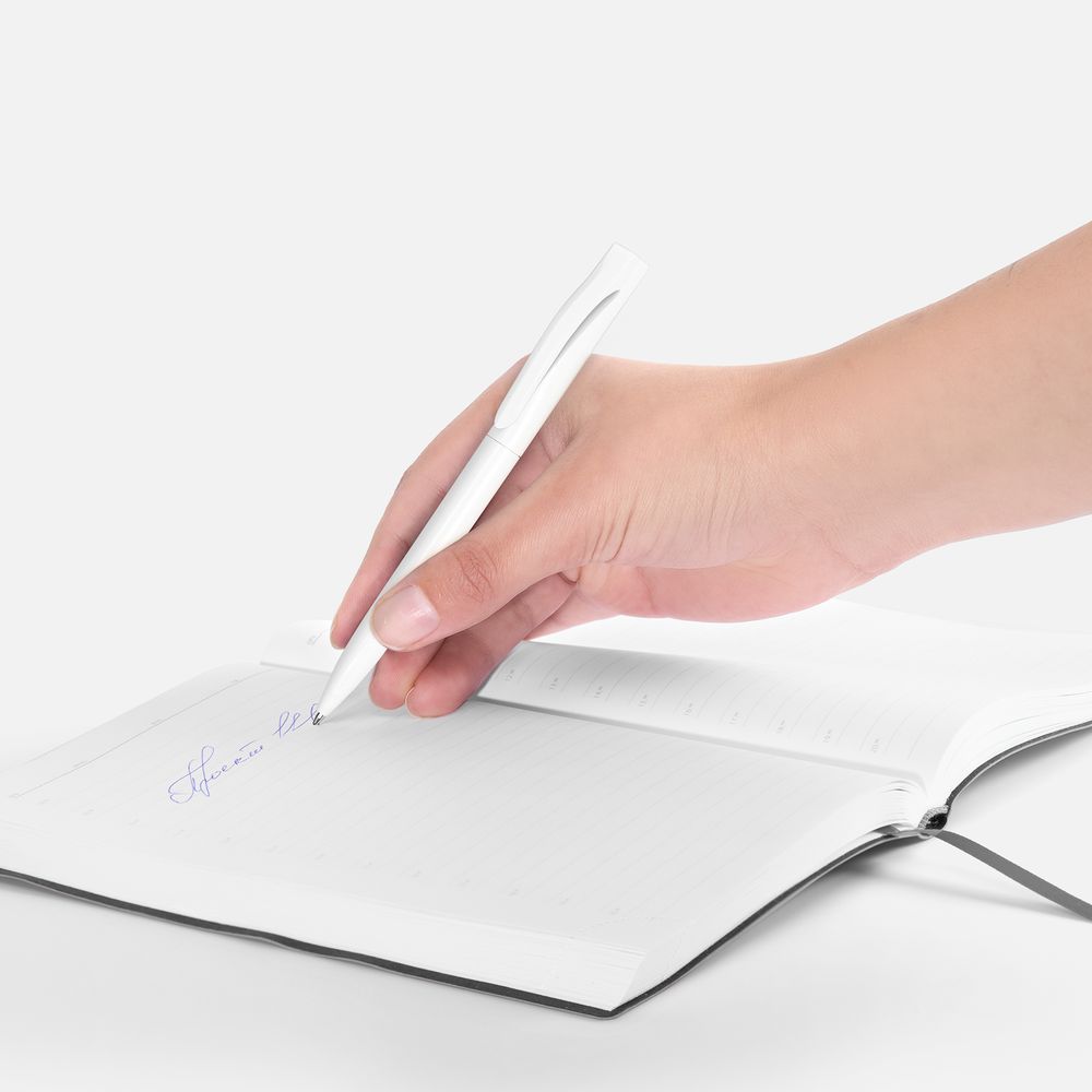 Ручка шариковая Pin, белая-2