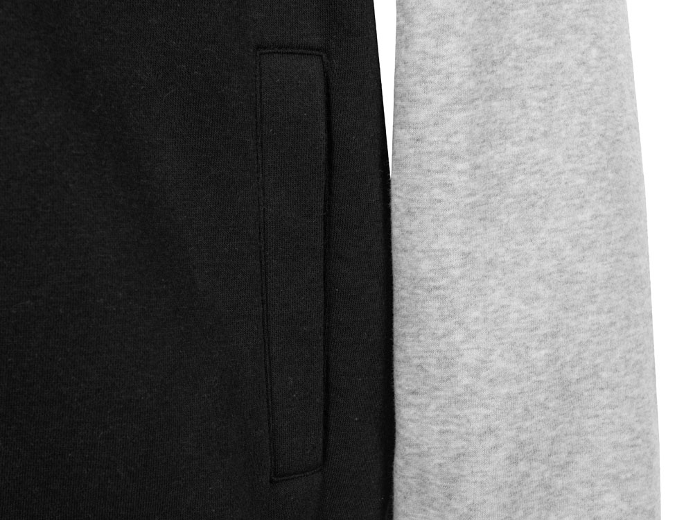 Бомбер Oxford, черный/серый меланж, унисекс-13