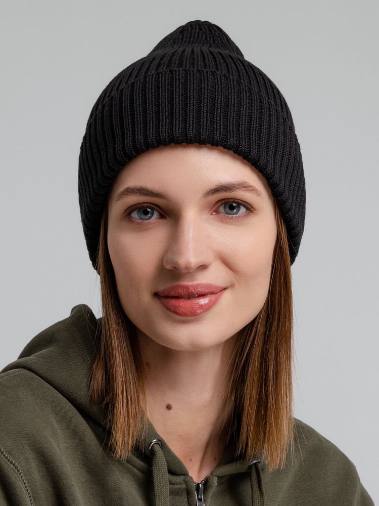 Шапка Stout, черная-4