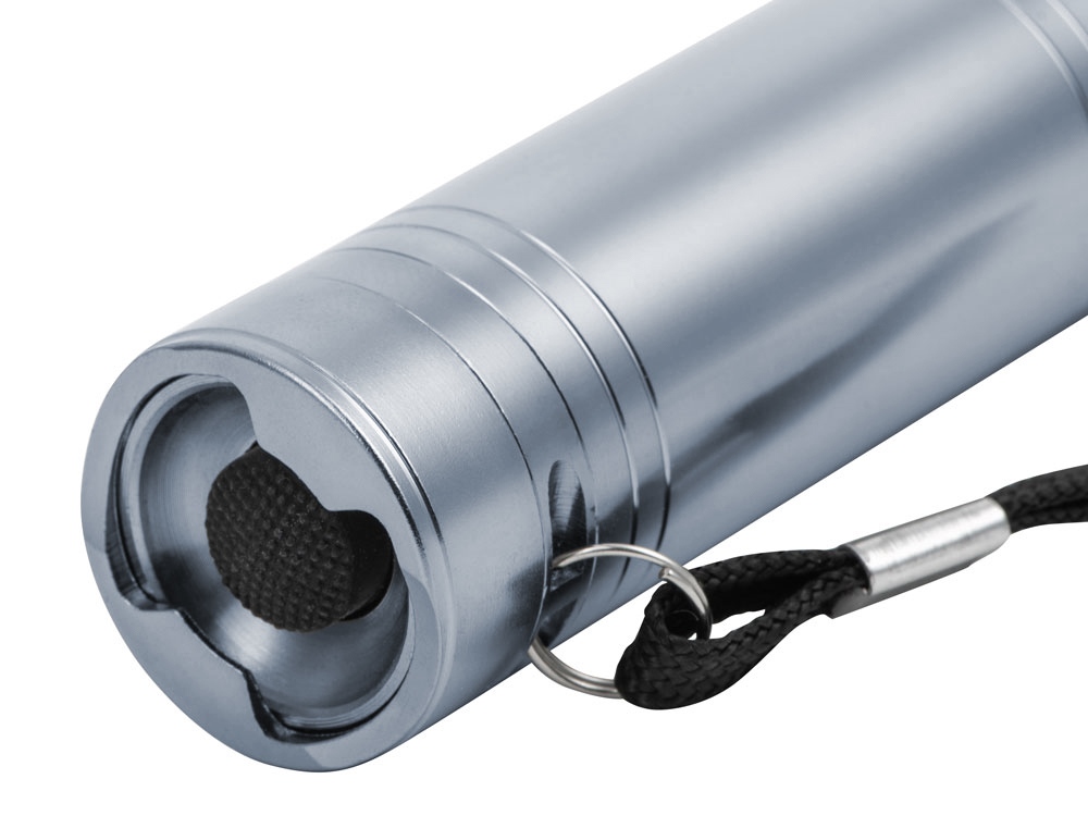 Фонарь с открывалкой Yok, серебристый-2