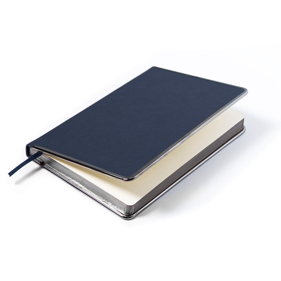 Ежедневник недатированный Montrose, формат А5, в линейку, темно-синий-4