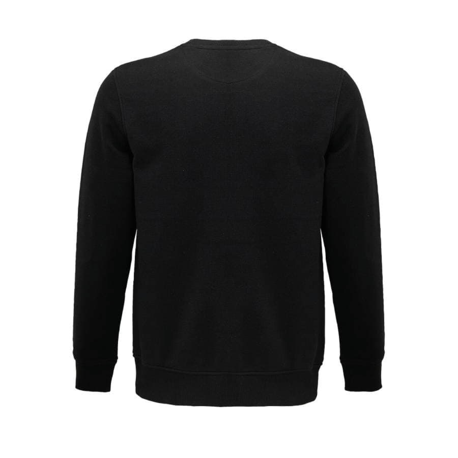 Толстовка свитшот унисекс COMET 280 из органического хлопка, черный-4