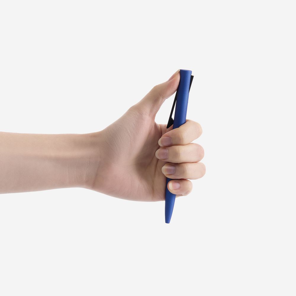 Ручка шариковая Snap, синяя металлик-2