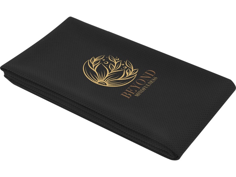 Althea спортивное полотенце 50х100 см - сплошной черный-3