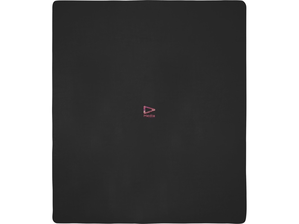 Huggy флисовое одеяло 220x250 см - сплошной черный-4