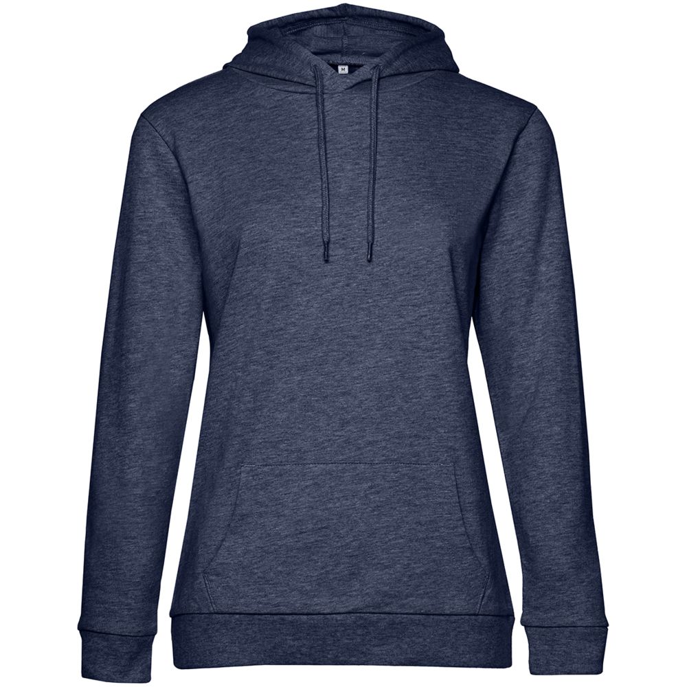 Толстовка с капюшоном женская Hoodie, синий меланж-1