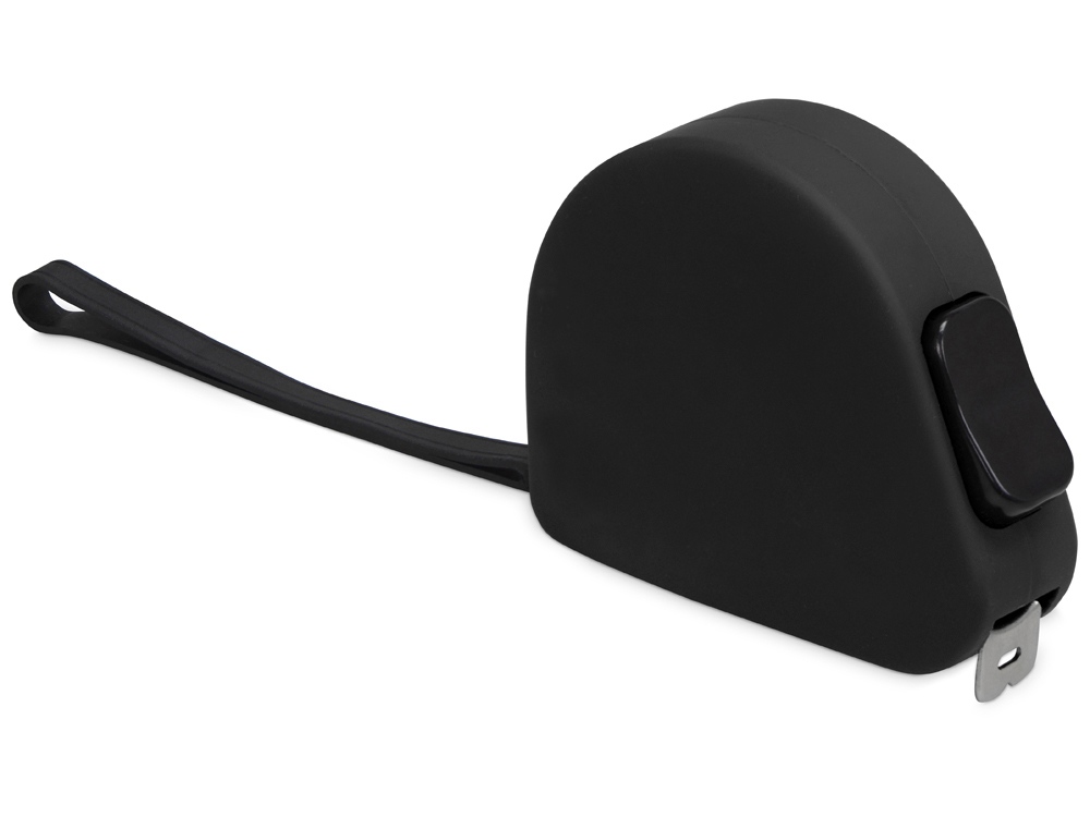 Рулетка 3м Meter, софт-тач, черный-0