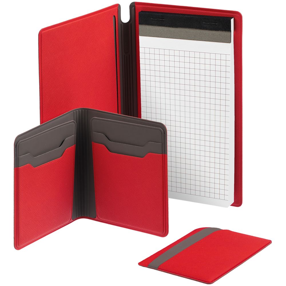 Чехол для карточек Dual, красный-3