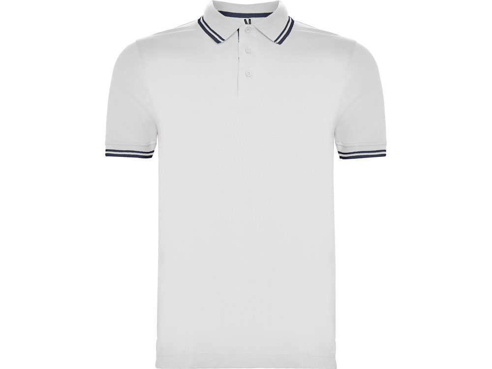Рубашка поло Montreal мужская, белый/нэйви-0