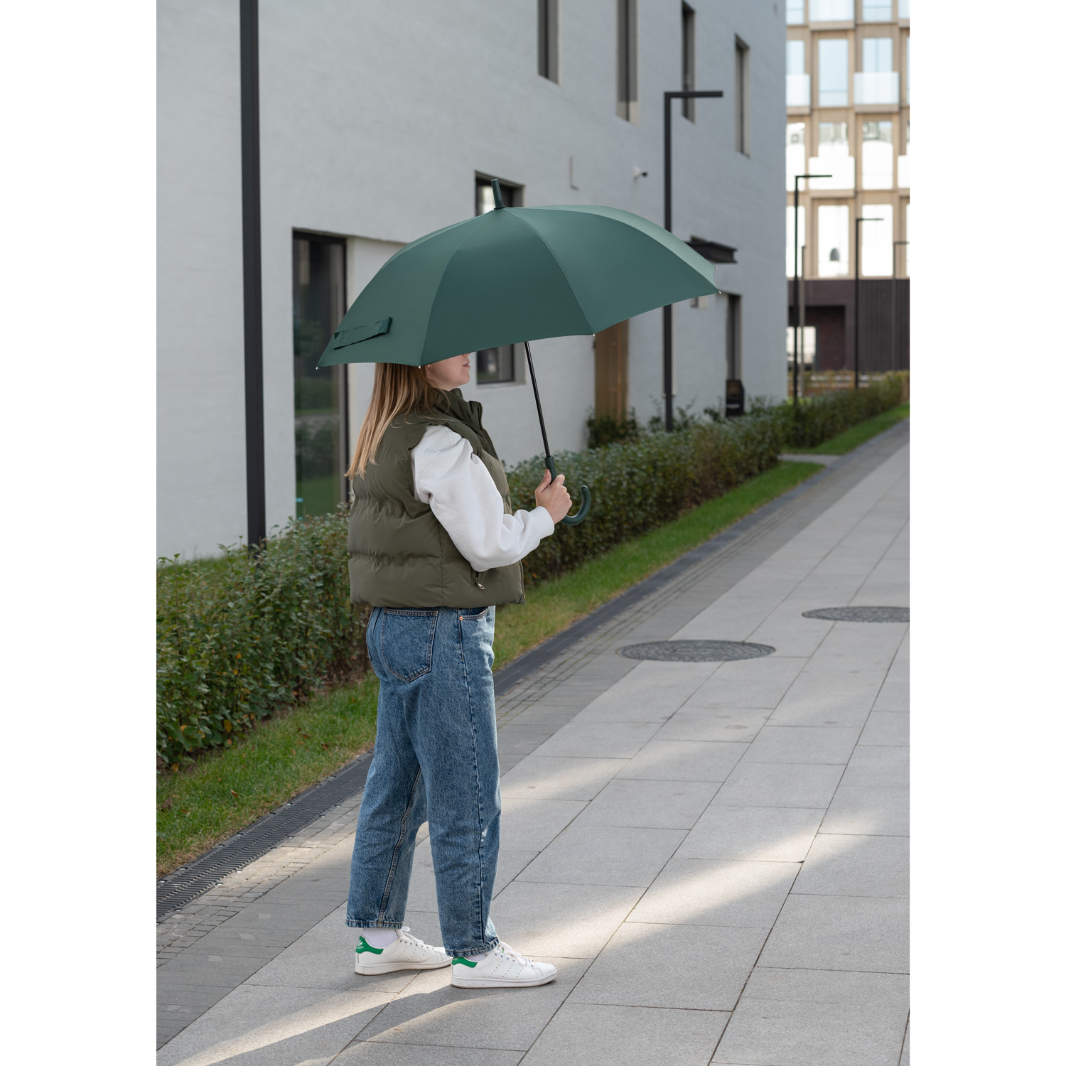 Зонт-трость Фантом (Phantom), зеленый-10