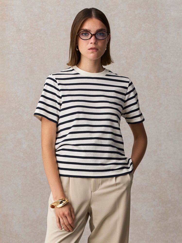 Футболка женская Legend Women, темно-синяя с молочно-белым-2