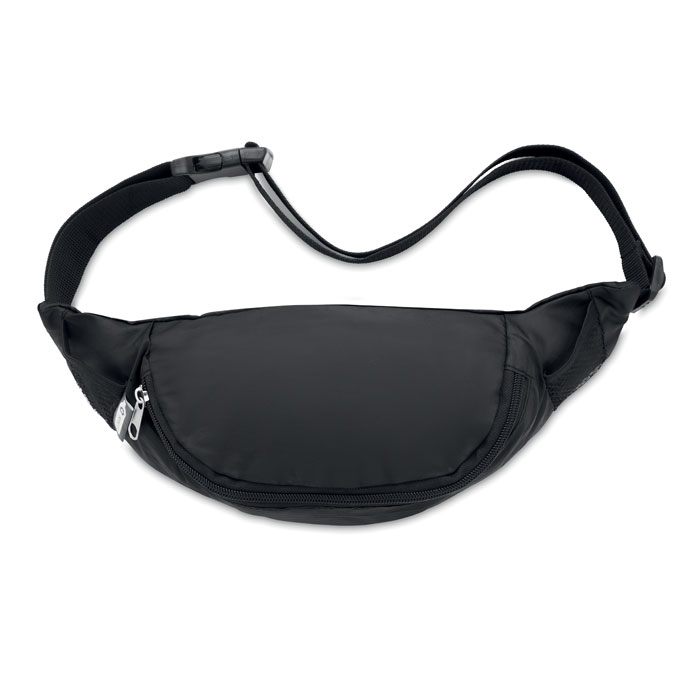 Сумка поясная 210D из RPET, черный-7