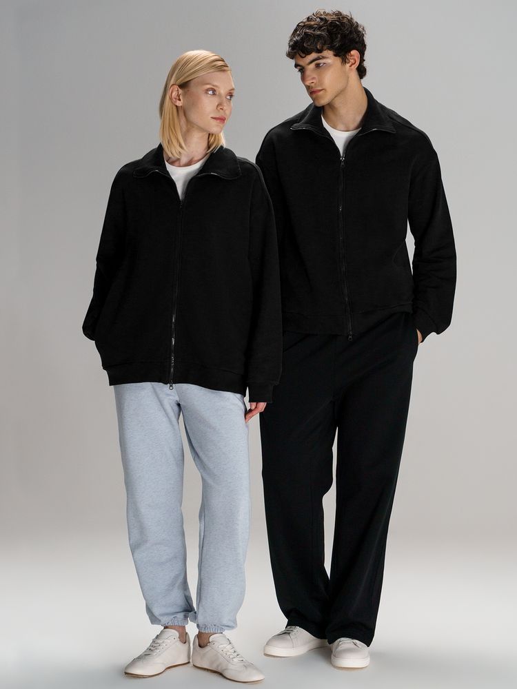 Толстовка унисекс Neofit, черная-8