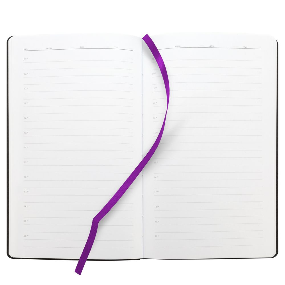 Ежедневник Knit, недатированный, фиолетовый-3