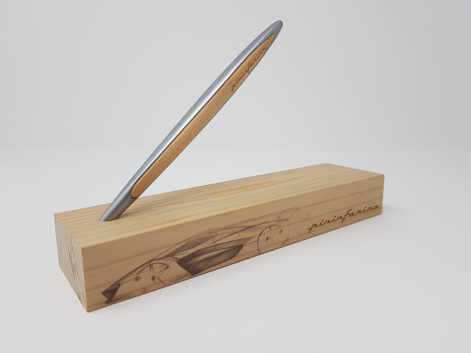 Вечная ручка Pininfarina Cambiano CEDARWOOD с принтом H2 SPEED-0